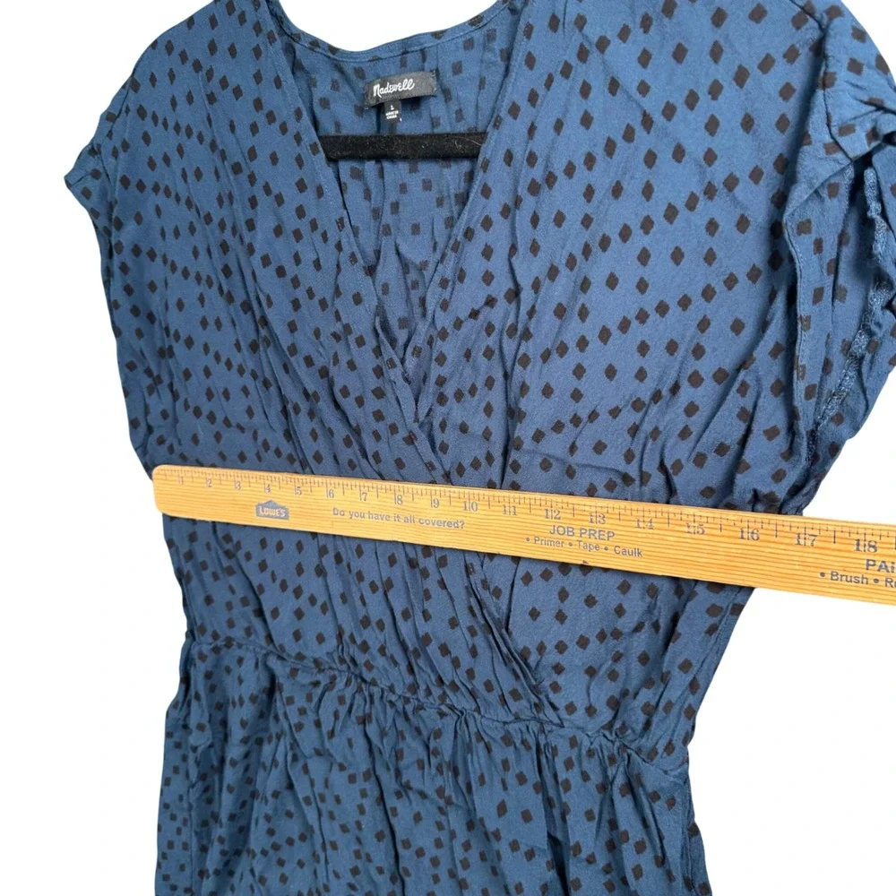 Madewell Cottagecore Fairycore Mini Dress Blue Romantic‎ Prairie Boho L